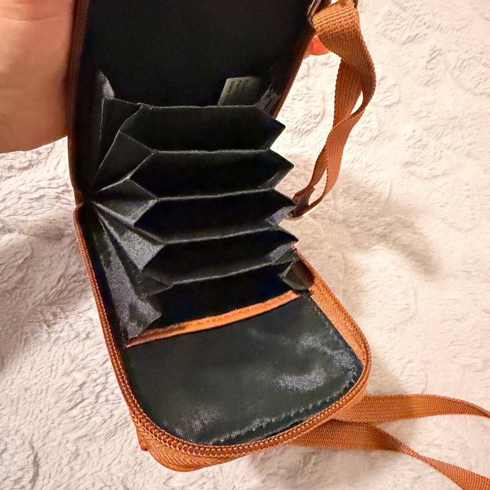 Orange Accordion Wallet